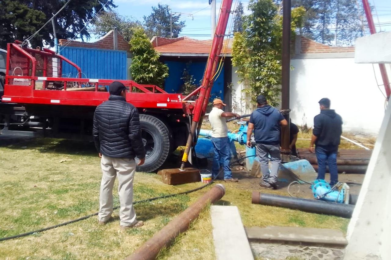 Revisión y rehabilitación del equipo de bombeo del pozo Lienzo Charro por parte de la Capamh